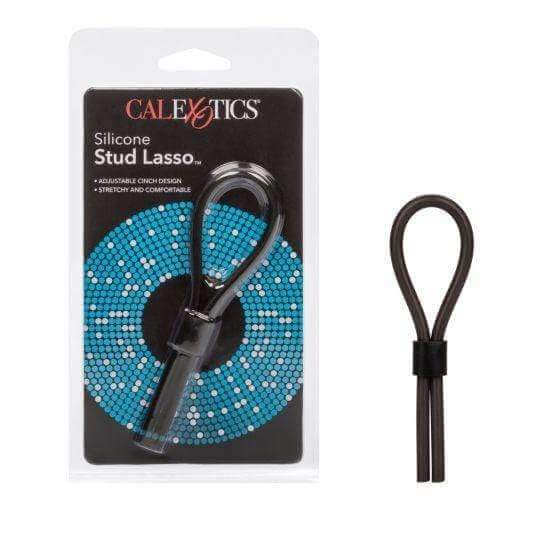 CalExotics Silicone Stud Lasso - Black - Thorn & Feather