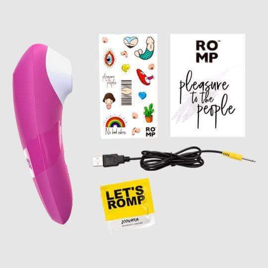 Romp Shine Clitoral Stimulator - Fuchsia - Thorn & Feather