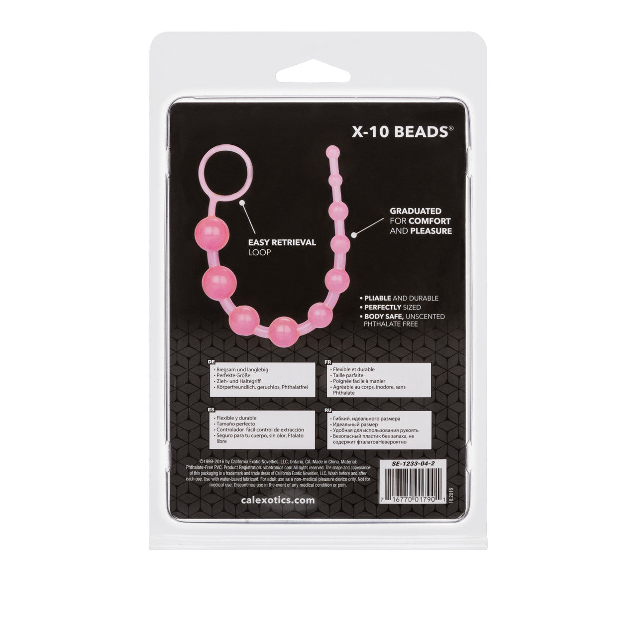 X-10 Anal Beads - Pink - Thorn & Feather