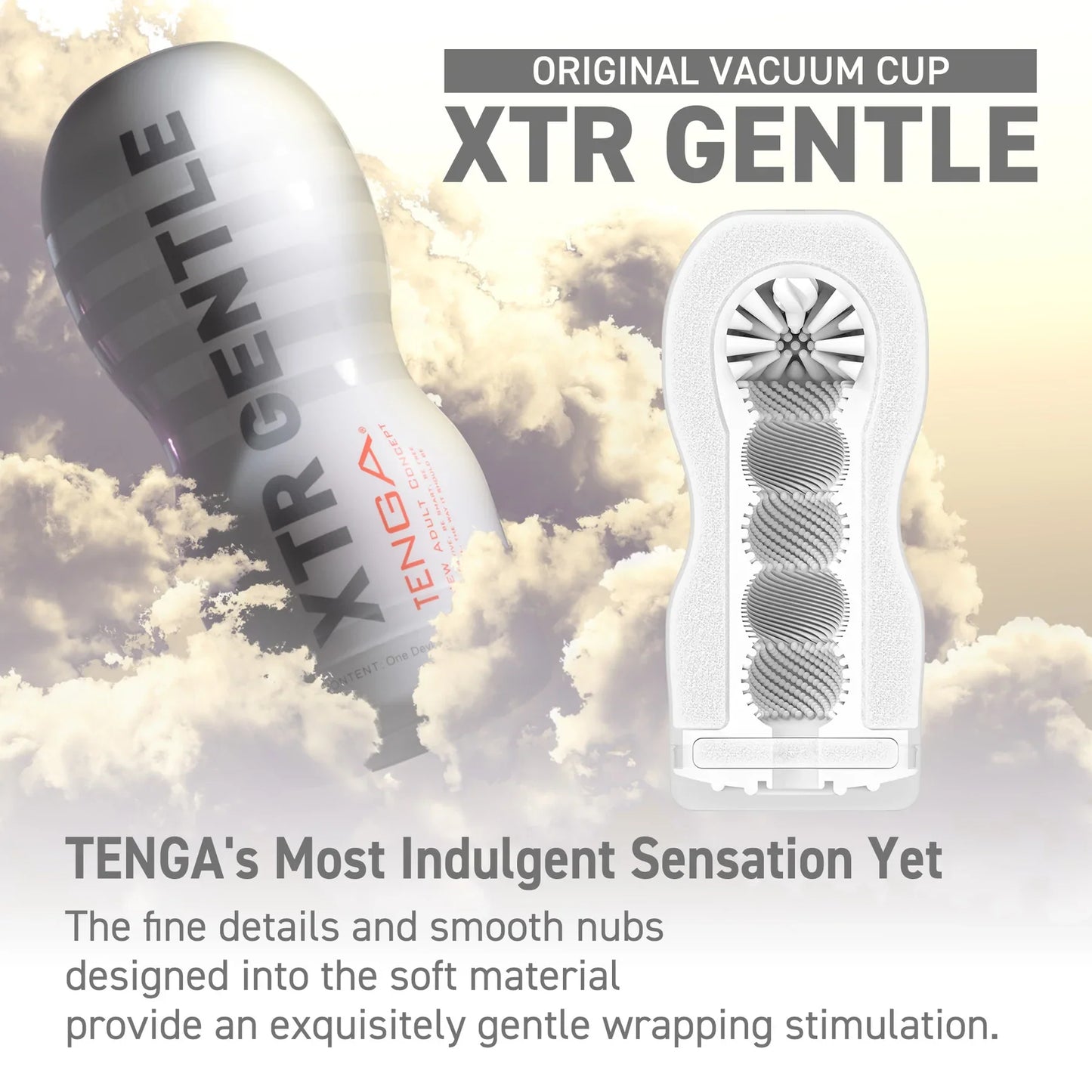 Tenga Original Vacuum Cup - Extra Gentle - Thorn & Feather