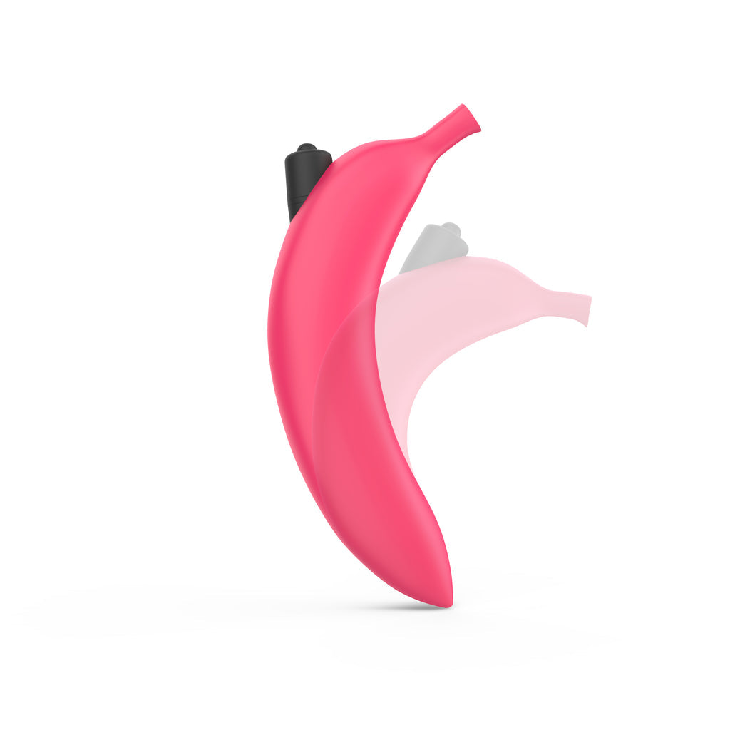 Oh Oui Banana Vibrating Dildo In Banana Bag - Danger Pink - Thorn & Feather