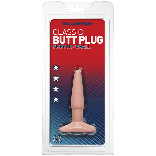 Classic Smooth Butt Plug - Small, White