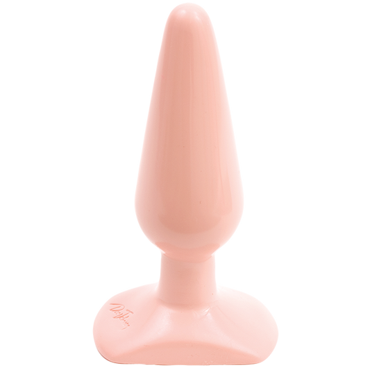 Classic Smooth Butt Plug - Medium, White