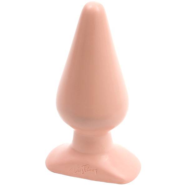 Classic Smooth Butt Plug - Large, White