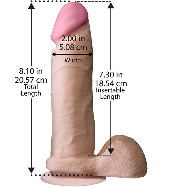 The Realistic Cock Ultraskyn 8" - Vanilla