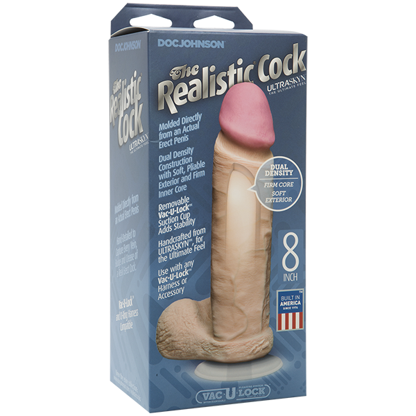 The Realistic Cock Ultraskyn 8" - Vanilla