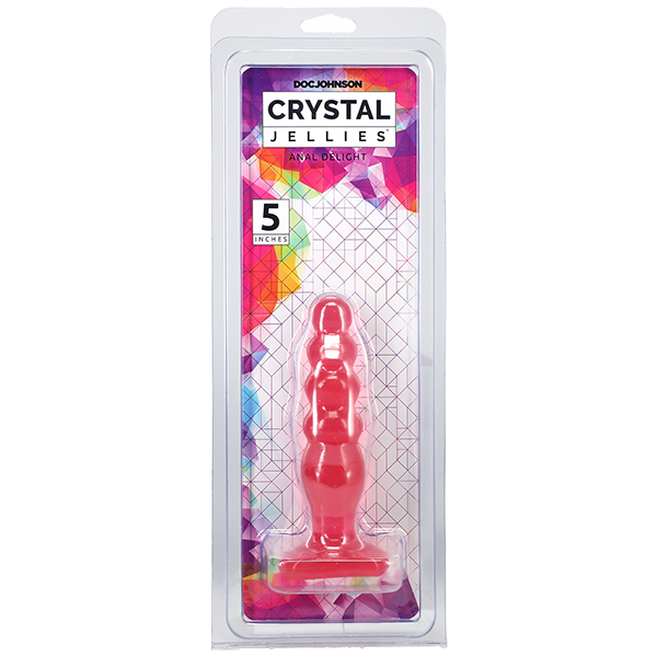 Crystal Jellies 5" Anal Delight - Pink - Thorn & Feather