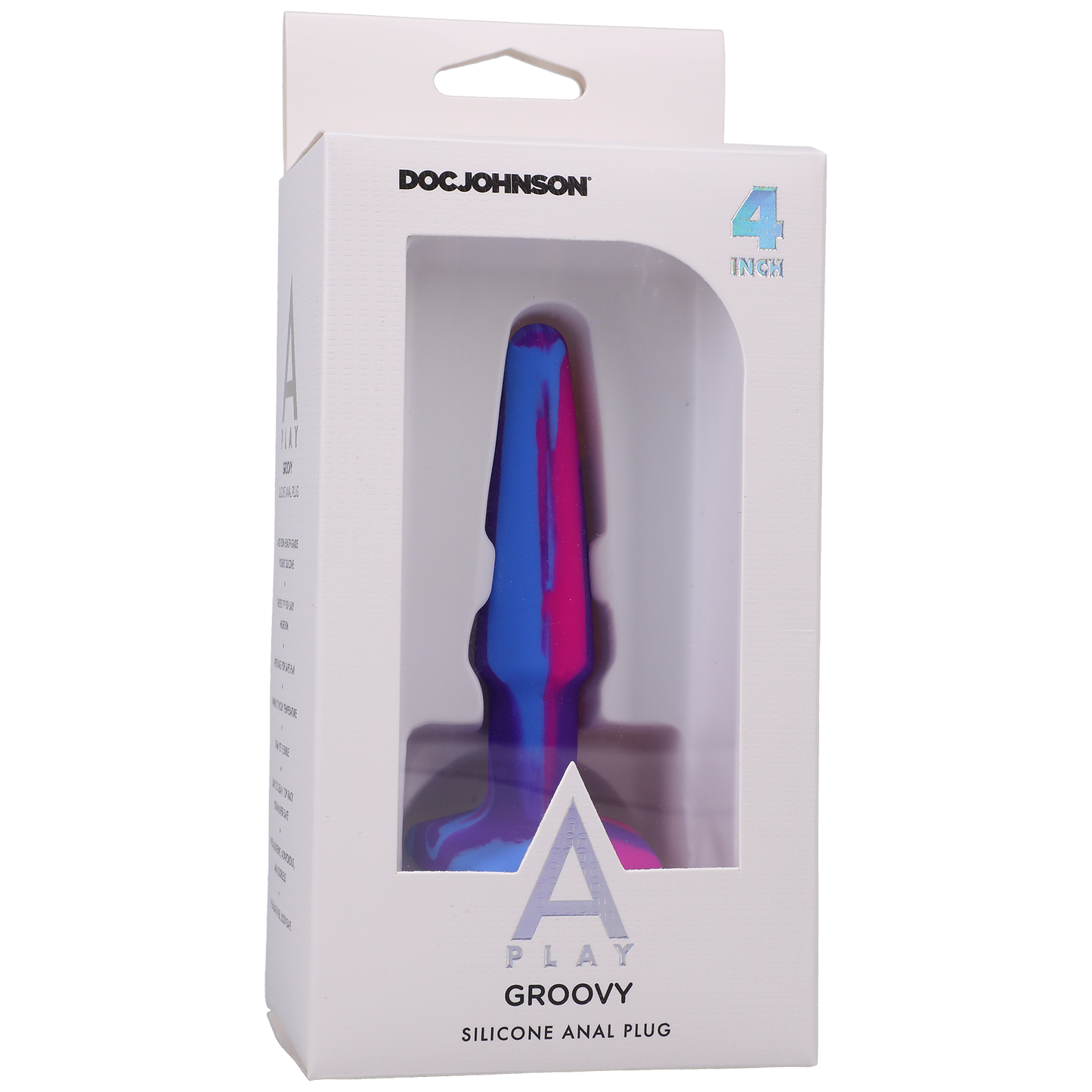 Silicone Anal Plug - 4 inch, Berry - Thorn & Feather