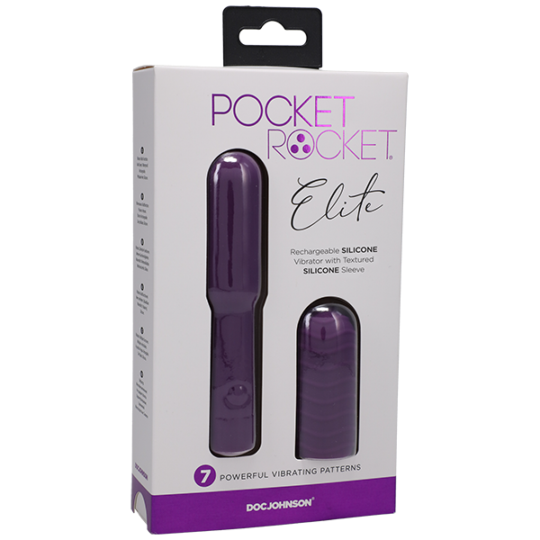 Pocket Rocket Elite Rechargeable with Removable Sleeve - Purple