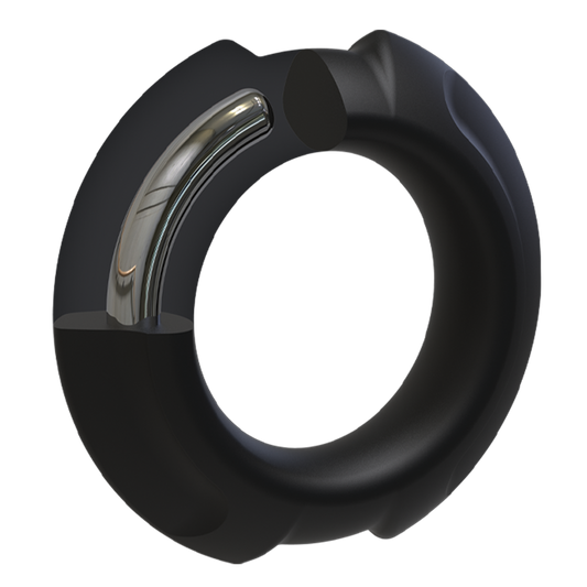 OptiMALE FlexiSteel Silicone C-Ring - 35mm, Black - Thorn & Feather