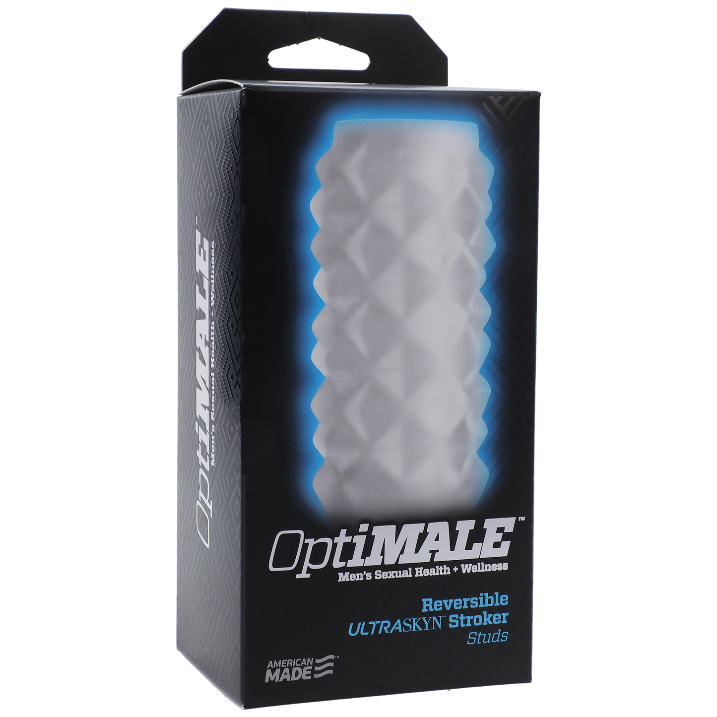 OptiMALE Reversible ULTRASKYN Stroker - Studs, Frost - Thorn & Feather