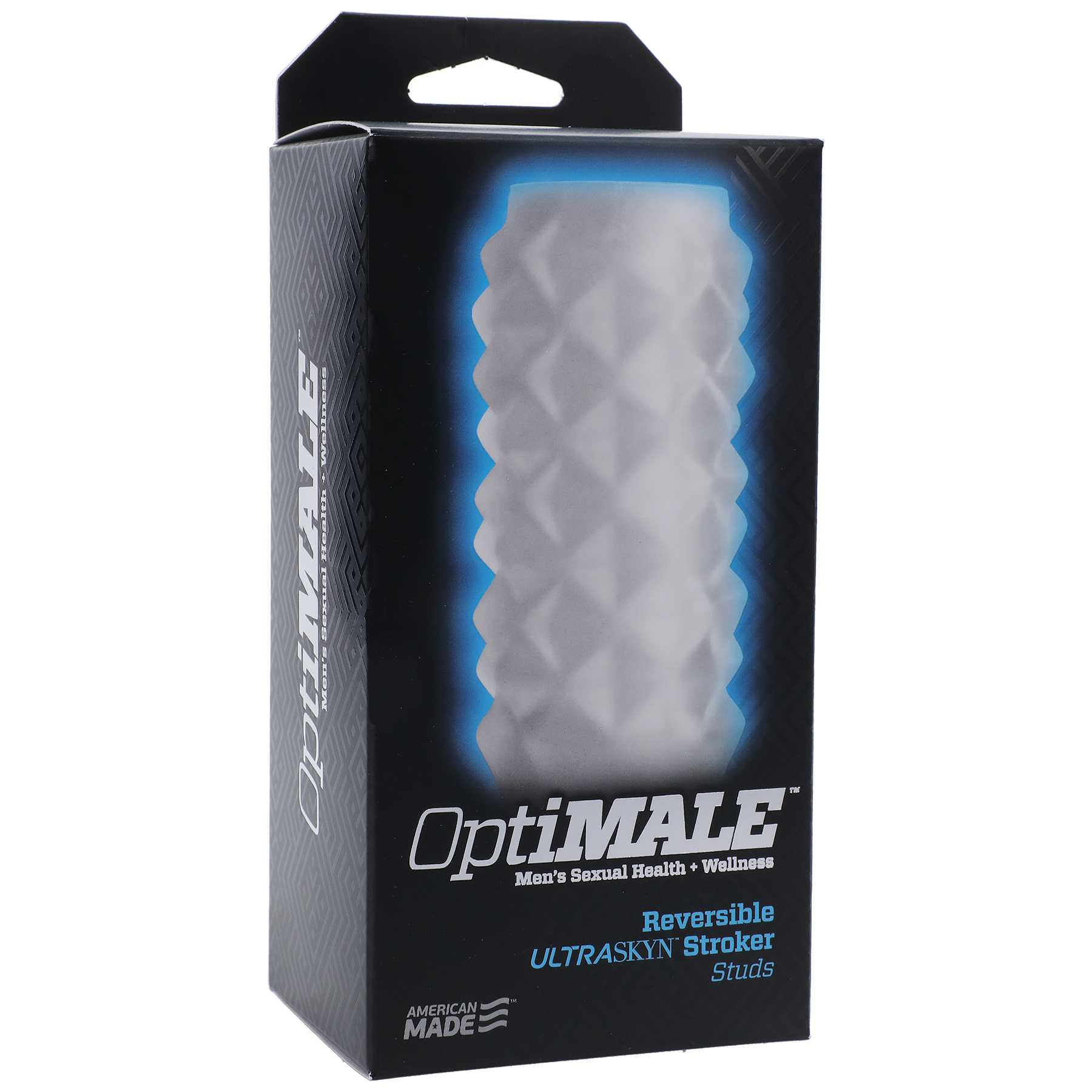 OptiMALE Reversible ULTRASKYN Stroker - Studs, Frost - Thorn & Feather