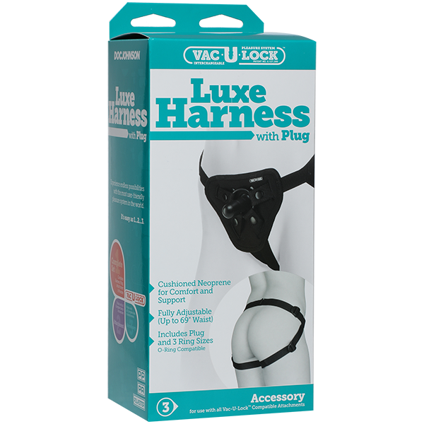 Vac-U-Lock Platinum Luxe Harness w Plug