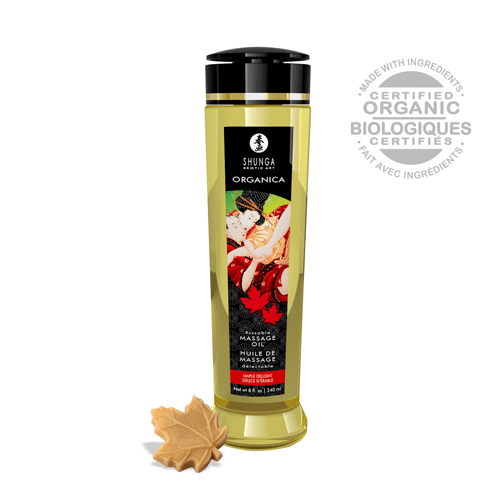 Shunga New Erotic Organica Kissable Massage Oil - 240 ml / 8 fl. oz. - Thorn & Feather