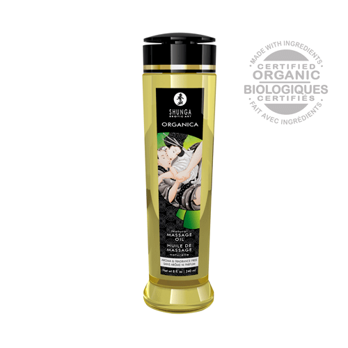 Shunga New Erotic Organica Kissable Massage Oil - 240 ml / 8 fl. oz. - Thorn & Feather