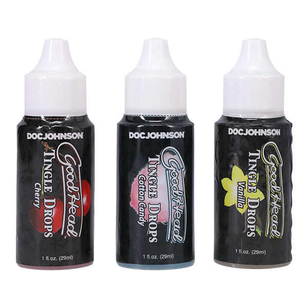 GoodHead Tingle Drops - Sweet Cherry, Cotton Candy, French Vanilla