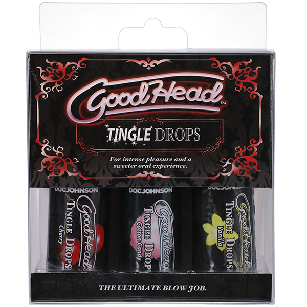 GoodHead Tingle Drops - Sweet Cherry, Cotton Candy, French Vanilla