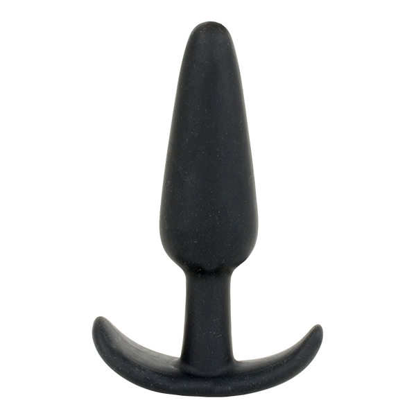 Mood Naughty 1 3" Silicone Plug - Small, Black