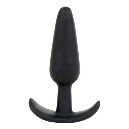 Mood Naughty 1 3" Silicone Plug - Small, Black