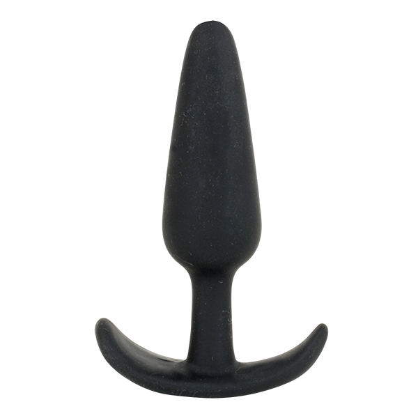 Mood Naughty 1 3.5" Silicone Plug - Medium, Black