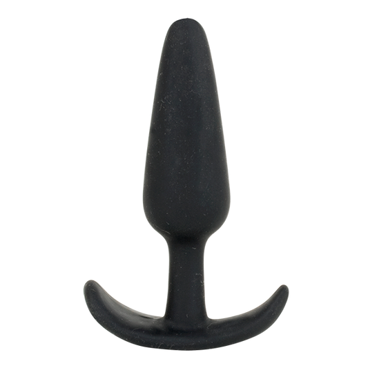 Mood Naughty 1 3.5" Silicone Plug - Medium, Black