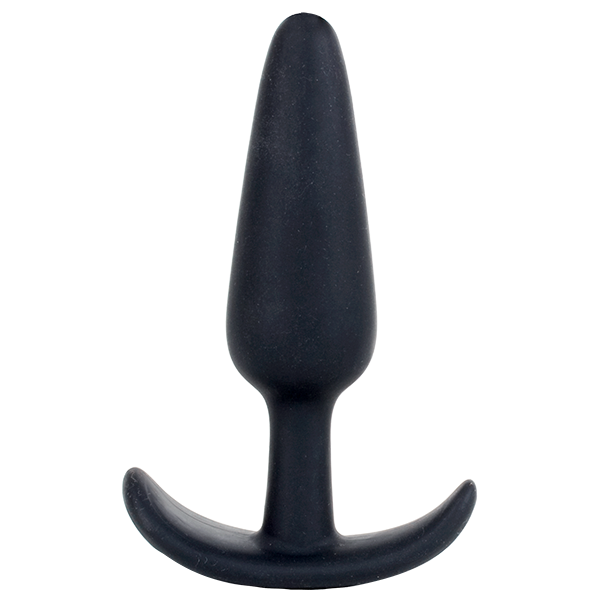 Mood Naughty 1 4.5" Silicone Plug - Large, Black