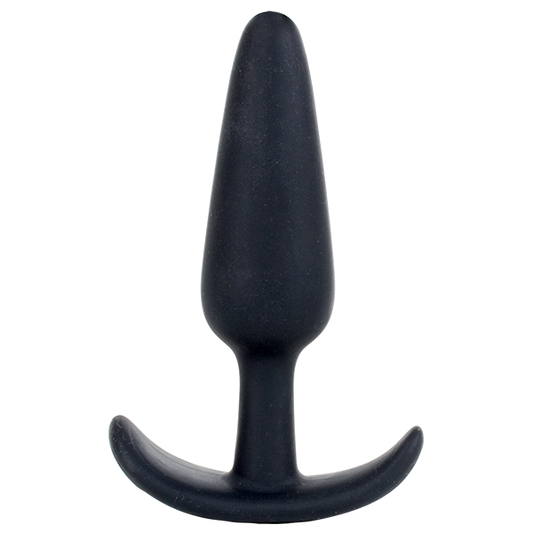 Mood Naughty 1 4.5" Silicone Plug - Large, Black