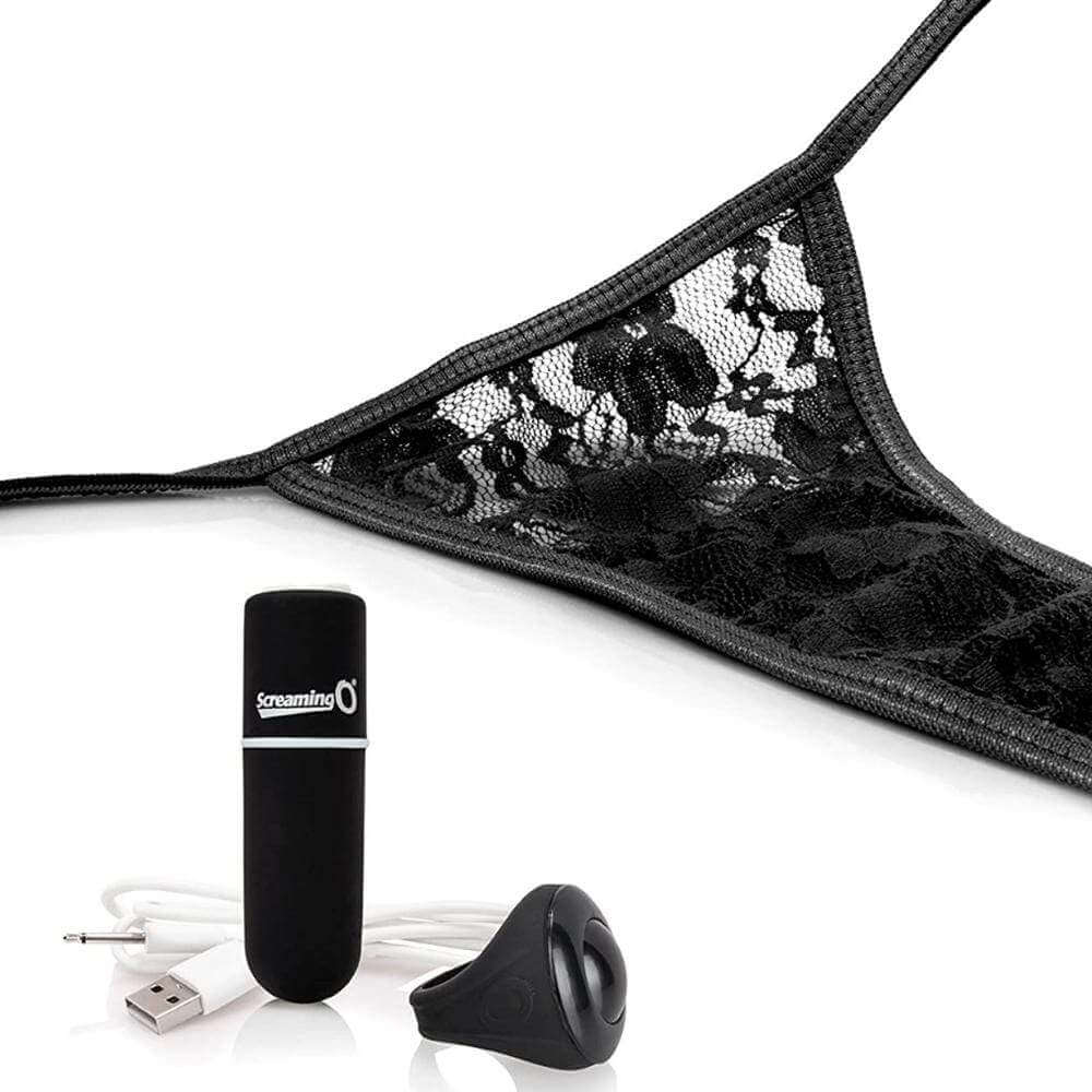 My Secret Rechargeable Remote Control Panty Vibe - Black - Thorn & Feather