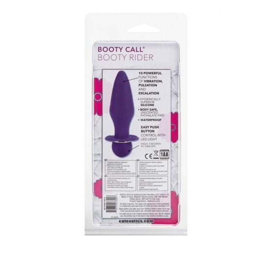 Booty Rider Vibrating Butt Plug - Purple