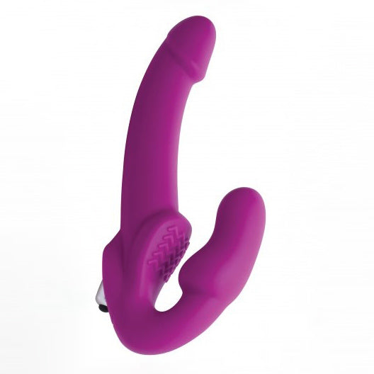 Strap U Evoke Vibrating Strapless Silicone Strap-on Dildo