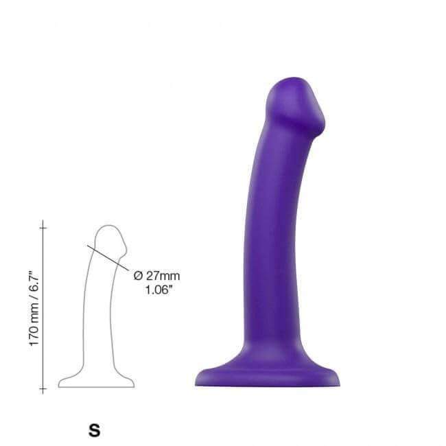 Strap On Me Semi-Realistic Dual Density Bendable Dildo - Purple - Thorn & Feather