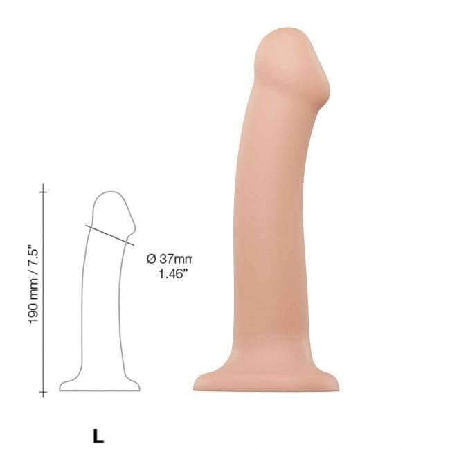 Strap On Me Semi-Realistic Dual Density Bendable Dildo - Flesh - Thorn & Feather