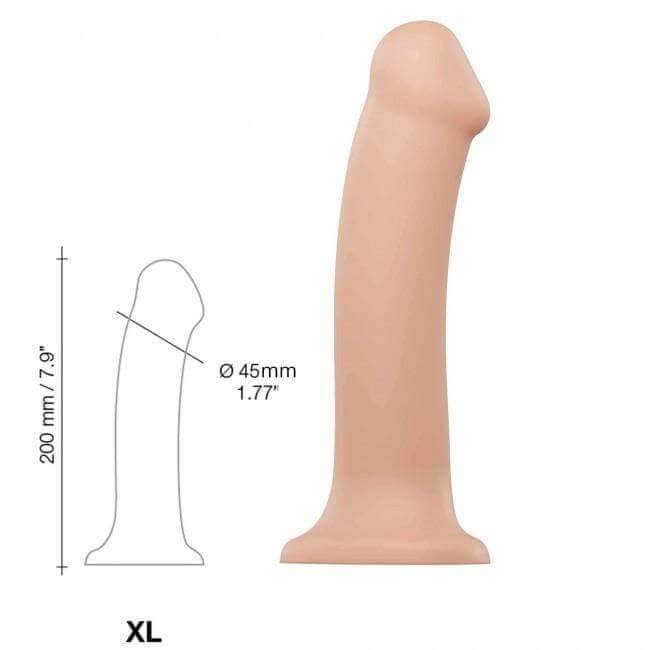 Strap On Me Semi-Realistic Dual Density Bendable Dildo - Flesh - Thorn & Feather