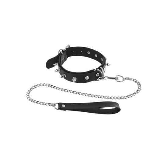 Choker with Metal Spikes and Rings - Thorn & Feather