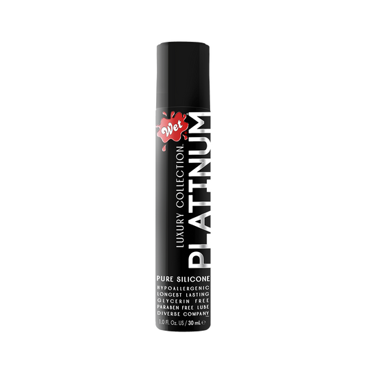 Wet Platinum Formula Silicone Lubricant - 1.0 oz, 30 ml - Thorn & Feather