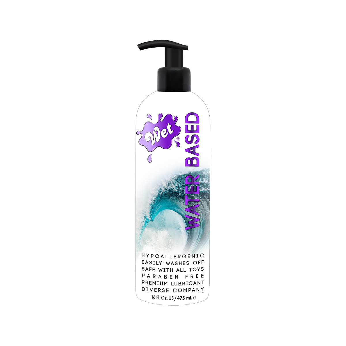 Wet Original Water Based Gel Lubricant - 16.0 Fl.oz/475mL - Thorn & Feather