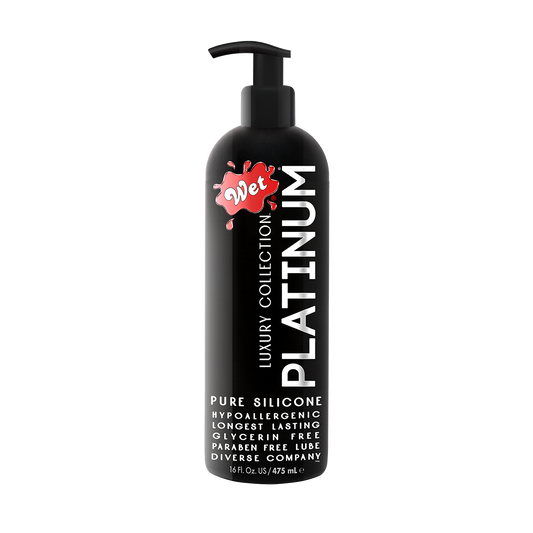 Wet Platinum Formula Silicone Lubricant - 16 oz, 475 ml - Thorn & Feather