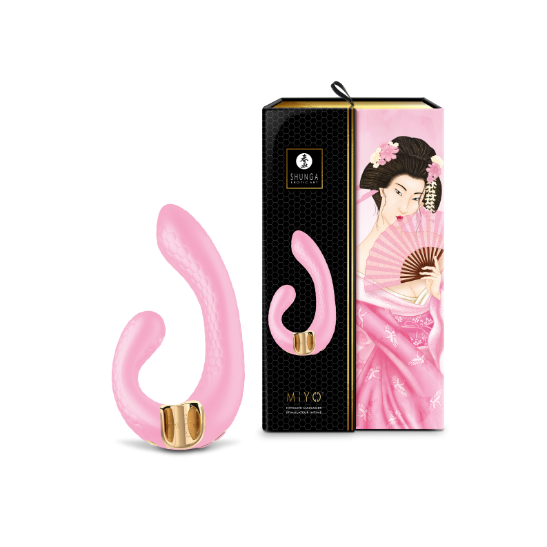 Shunga MIYO Double Pleasure Massager - Thorn & Feather