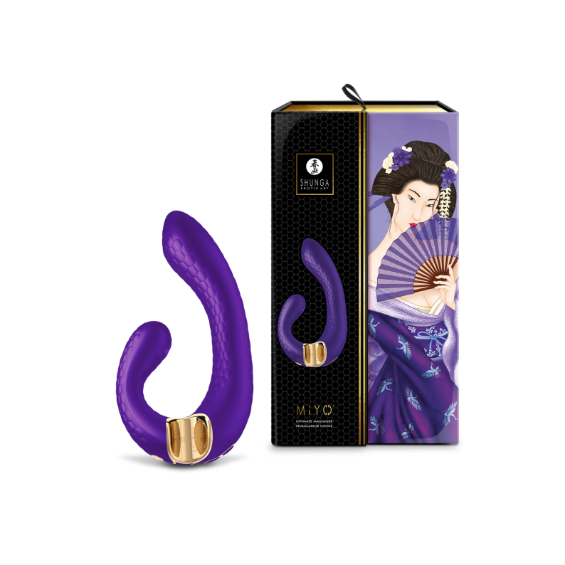 Shunga MIYO Double Pleasure Massager - Thorn & Feather