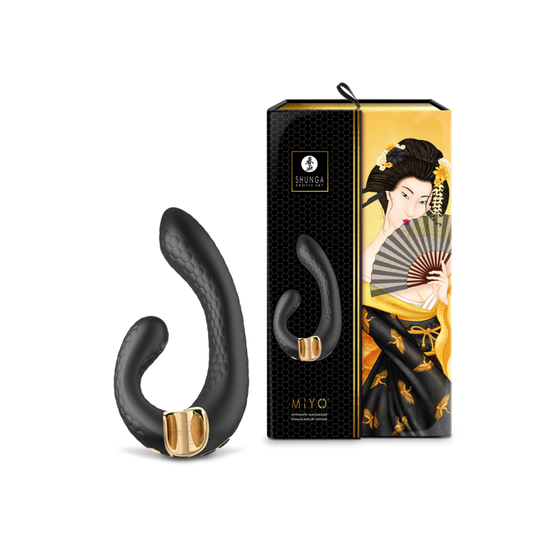 Shunga MIYO Double Pleasure Massager - Thorn & Feather