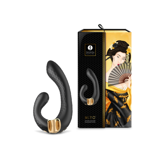 Shunga MIYO Double Pleasure Massager - Thorn & Feather