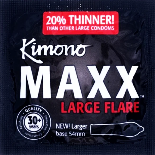 Kimono Maxx Large Flare Condoms - 3 Pack - Thorn & Feather