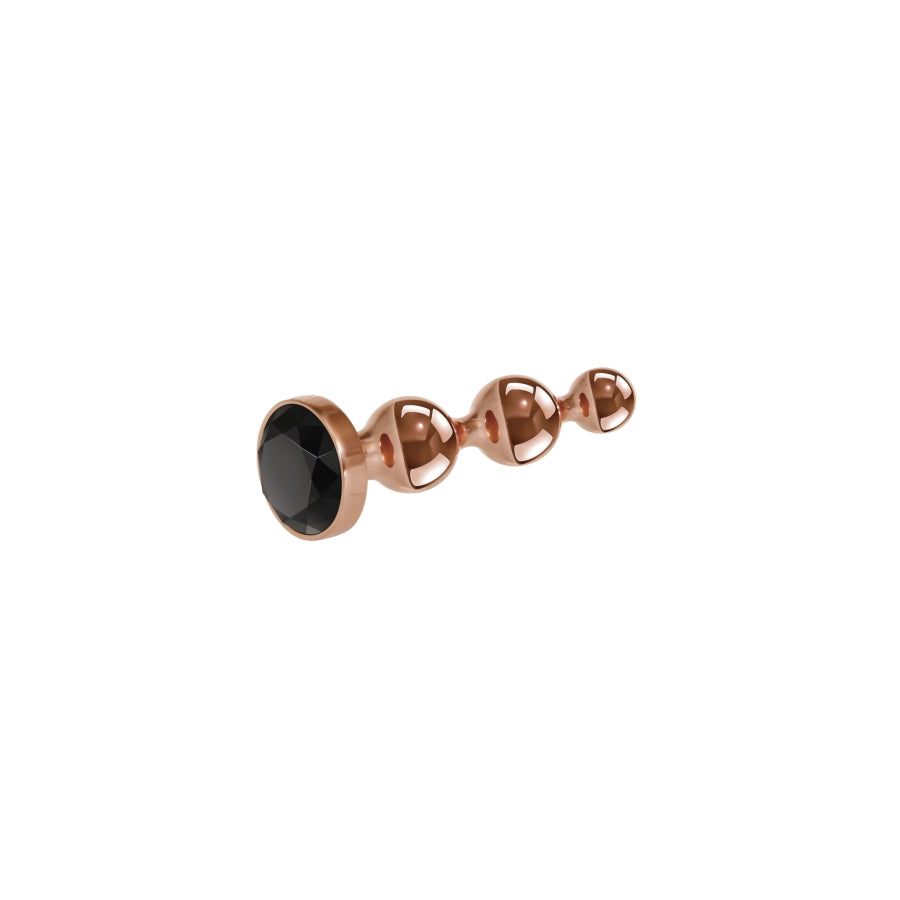 Butt Plug Gold Digger - Small, Rose Gold/Black - Thorn & Feather