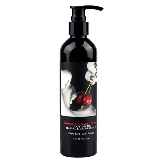 Earthly Body Edible Massage Lotion - Cherry, 8oz/237ml