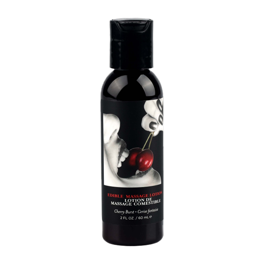 Earthly Body Edible Massage Lotion - Cherry, 2oz/60ml