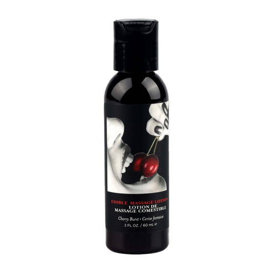 Earthly Body Edible Massage Lotion - Cherry, 2oz/60ml