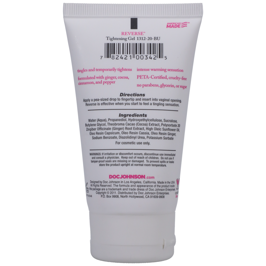 Intimate Enhancements Reverse Tightening Gel For Women