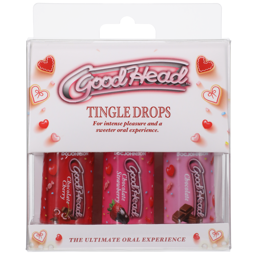 GoodHead Tingle Drops - Chocolate, Chocolate Cherry, Chocolate Straw