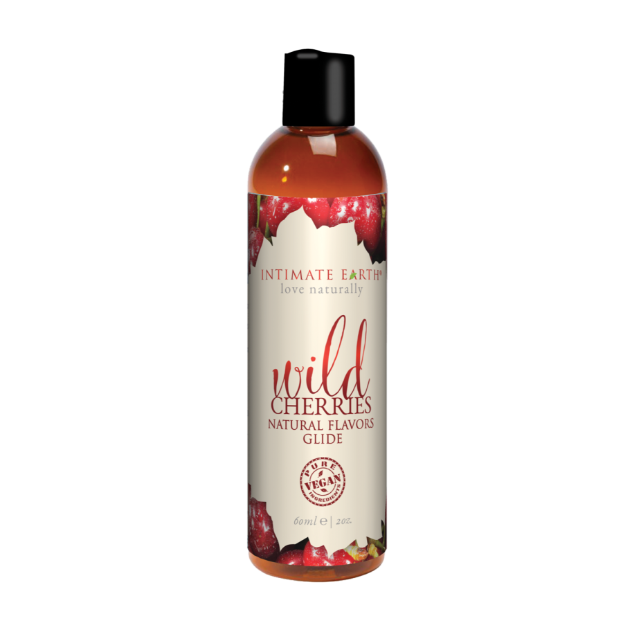 Intimate Earth Natural Flavors Glide - Wild Cherries