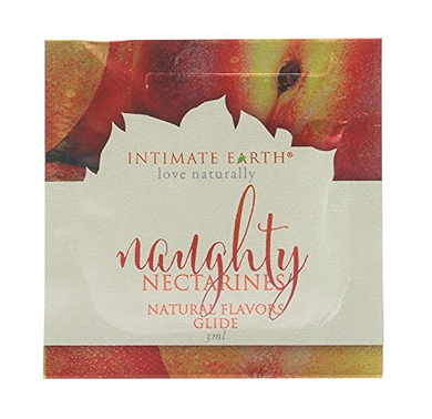 Intimate Earth Natural Flavors Glide - Naughty Peaches